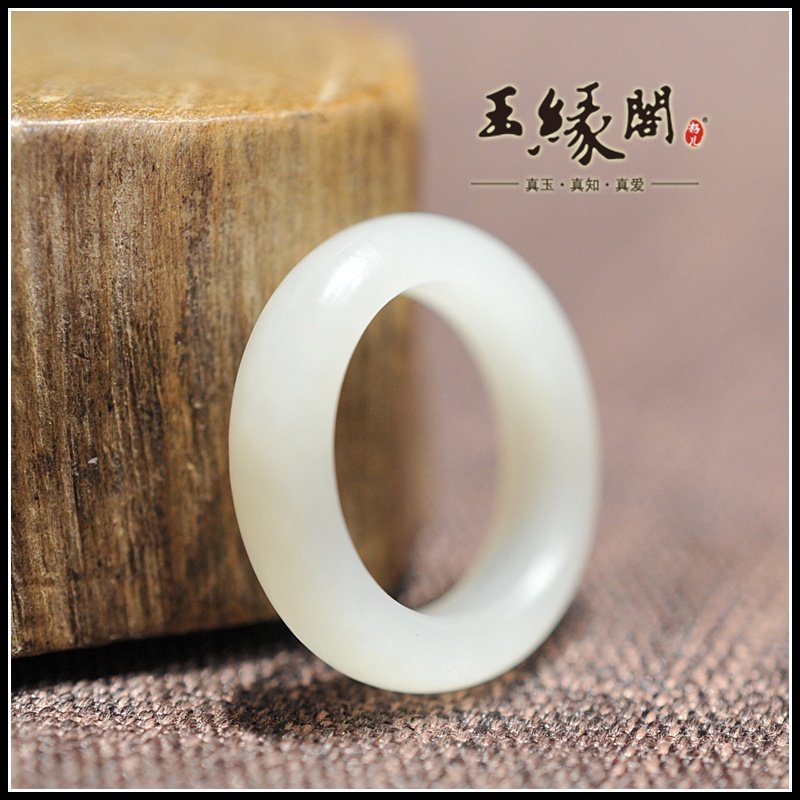 和田玉白玉 指环/戒指（16mm）