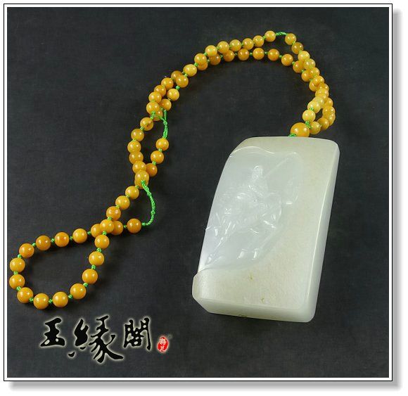 秋梨皮籽料 关公牌