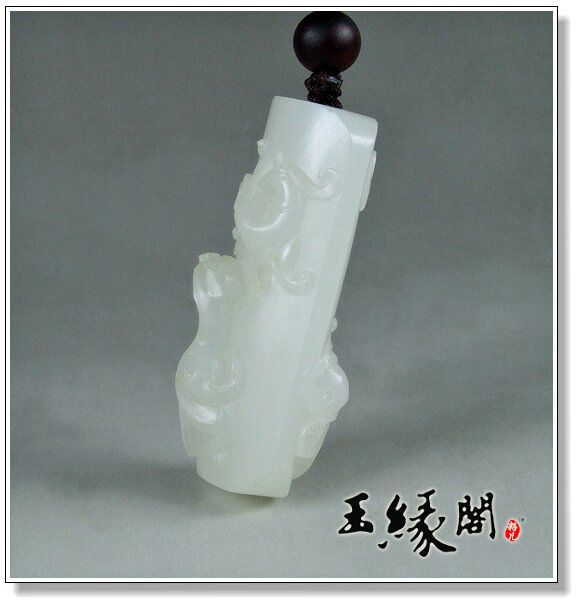 白玉籽料 龙凤勒子