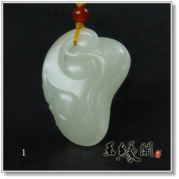 羊脂白玉籽料 比翼双飞挂件