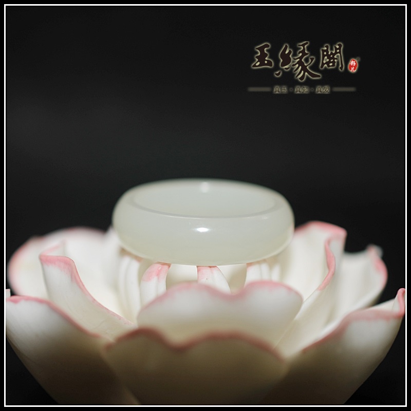 和田玉籽料指环/戒指（17.2mm）