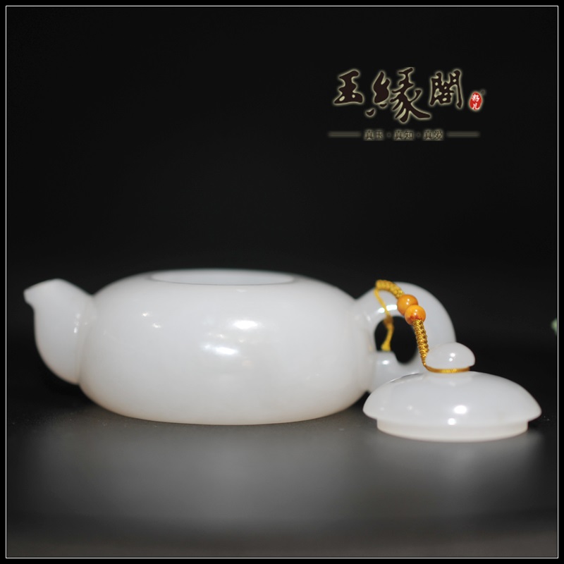 和田白玉摆件 素壶