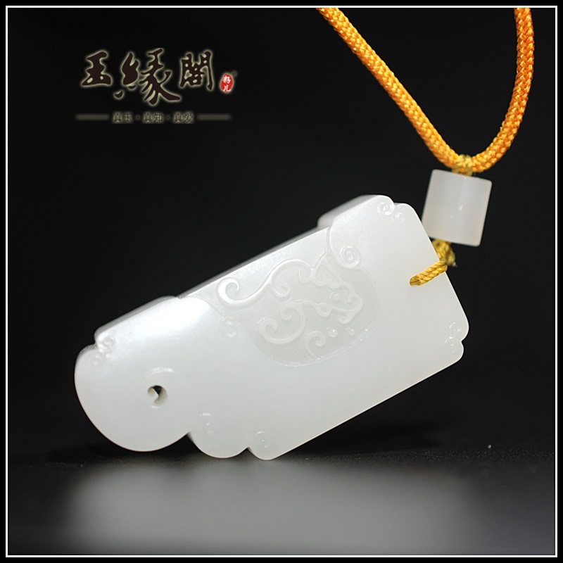 羊脂白玉籽料 仿古挂件