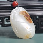 白玉籽料 祝福挂件